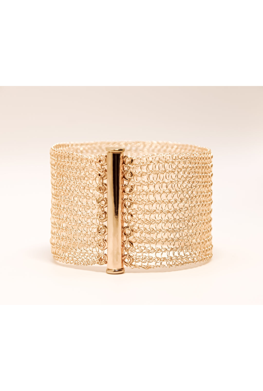 Manchette Large – Collection tissée Finition dorée – MLSMO1