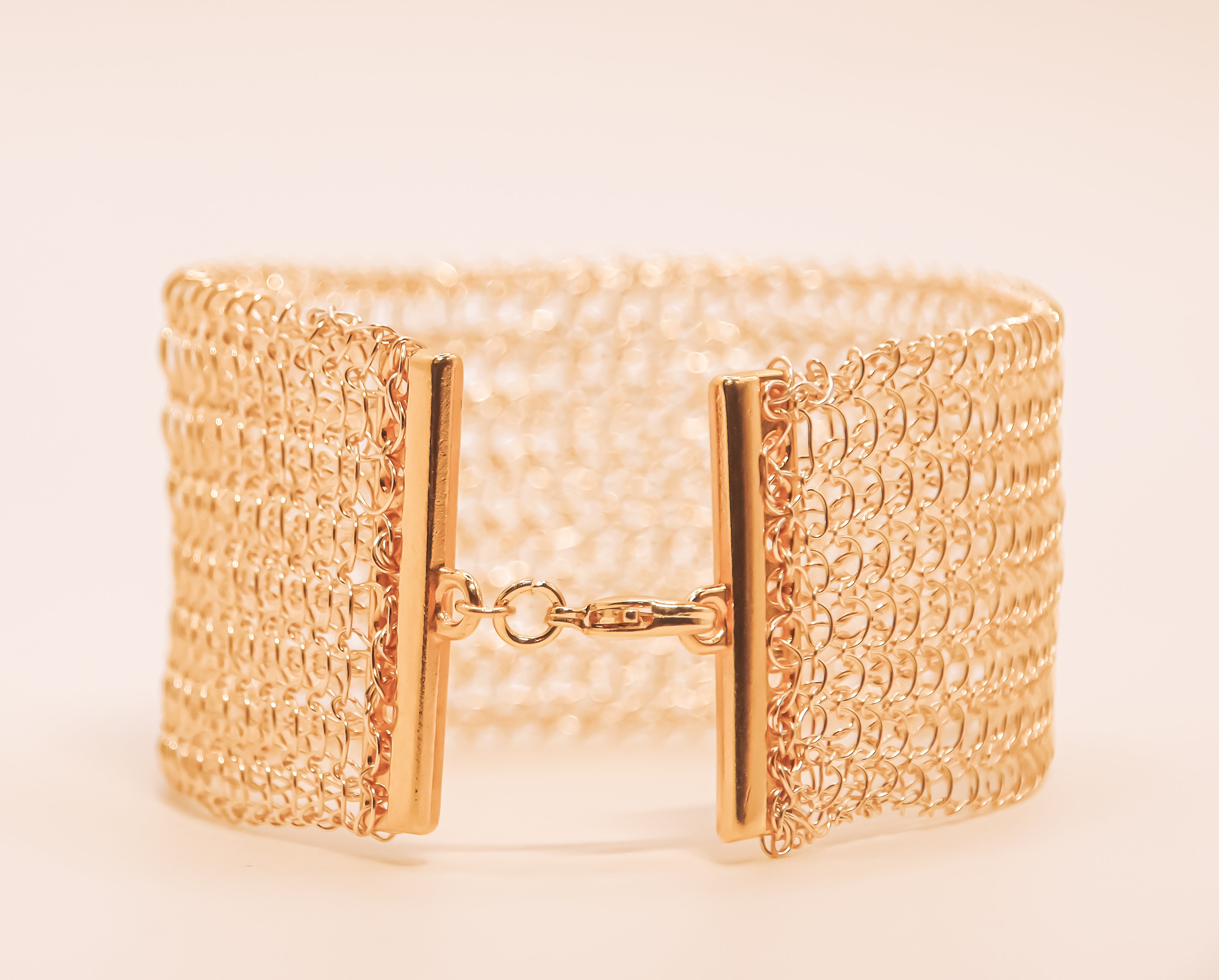 Manchette Fine – Collection tissée Finition dorée - MFSMO1