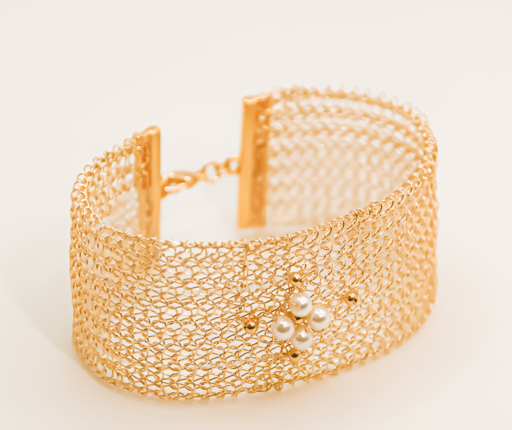 Manchette Fine perlée – Collection tissée