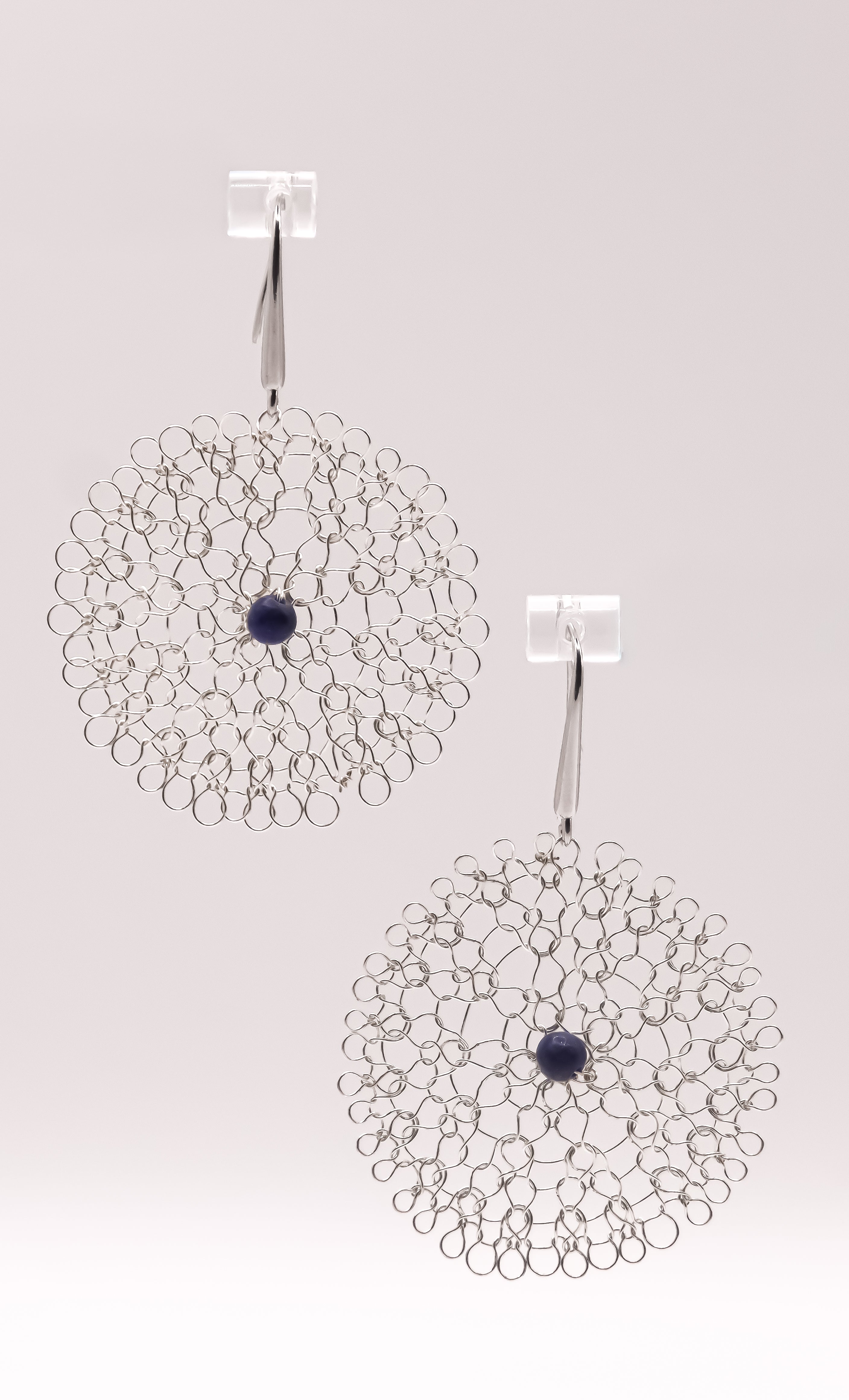 Boucles d’oreilles florales perlées - Collection tissée Finition dorée – BFPALP1