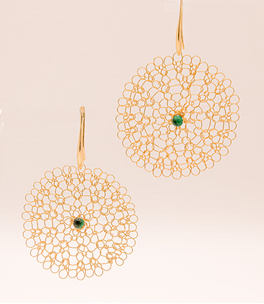 Floral Earrings - Woven Collection