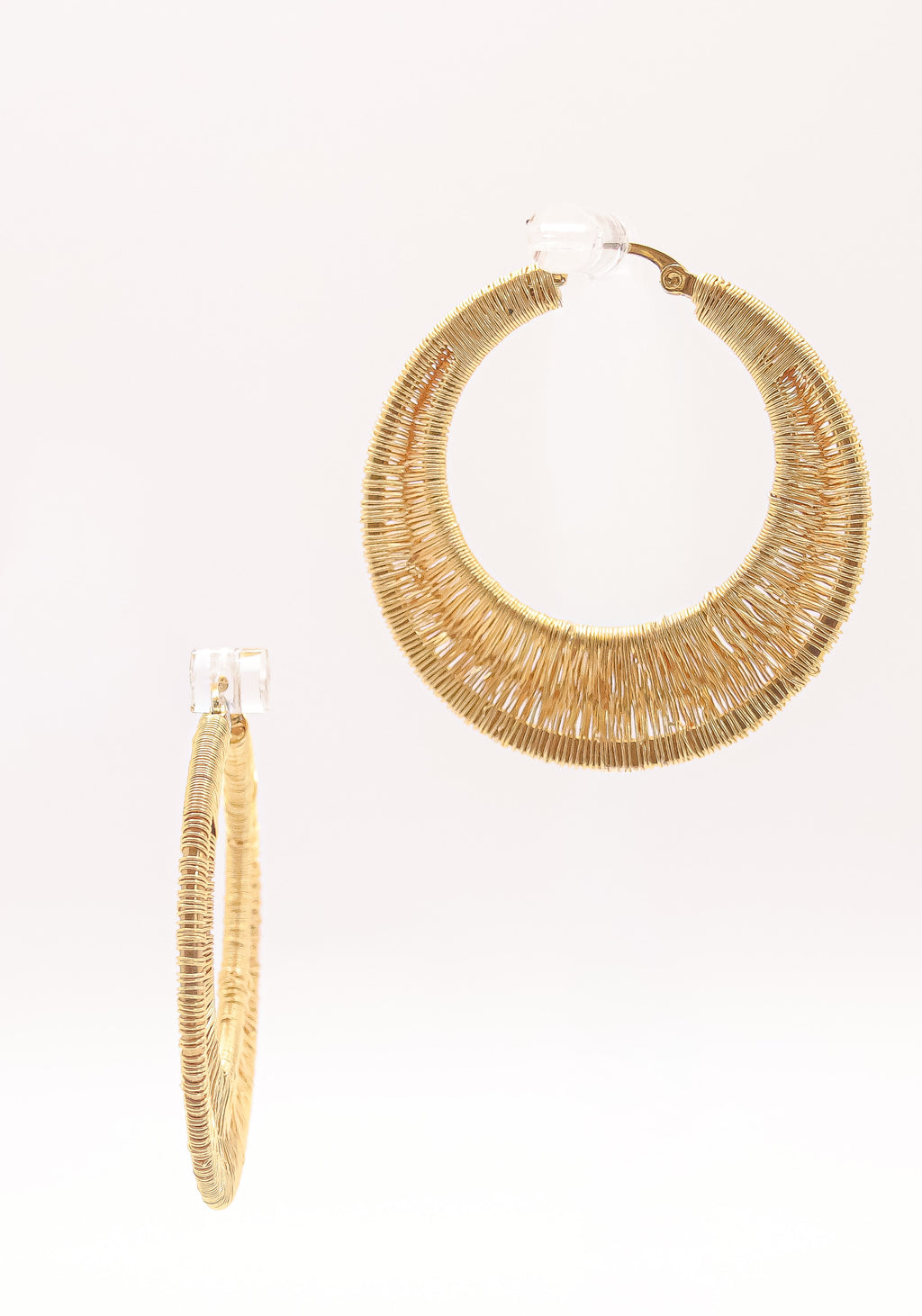 Boucles d’oreilles créoles - Collection tissée